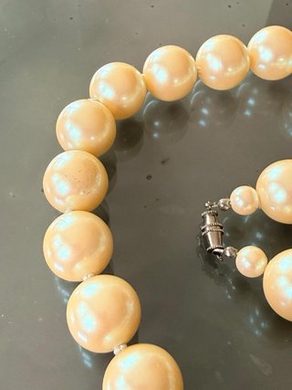 Collana girocollo perle vintage anni 60/70