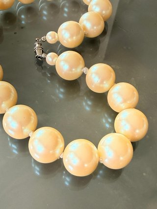 Collana girocollo perle vintage anni 60/70