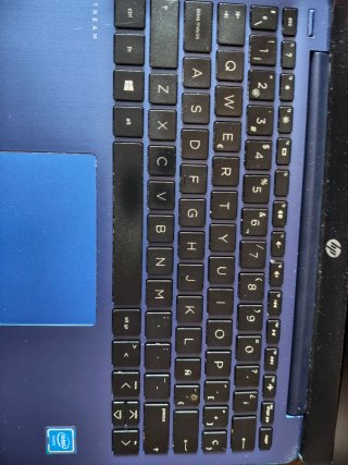 Portátil HP Azul y Negro