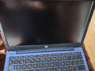 Portátil HP Azul y Negro