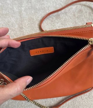 Bolso Piel Naranja Sandro