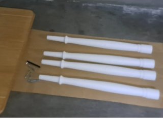 Mesa comedor IKEA 130x80cm madera y acero