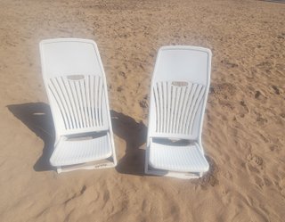 Sillas Playa Plegables Blancas