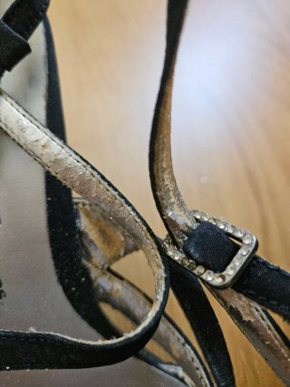 Zapatos de fiesta lentejuelas negros T.37