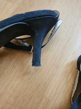 Zapatos de fiesta lentejuelas negros T.37