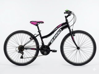 Bicicleta B-PRO Negra y Rosa