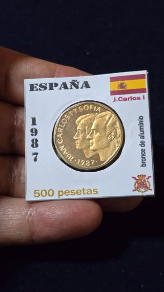 500 Pesetas España 1987 Juan Carlos SC