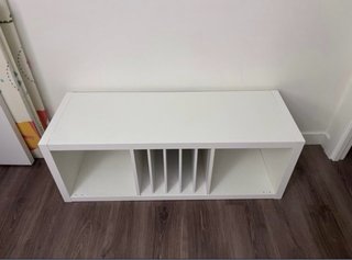 Estantería Ikea Kallax 3 cubos blanca