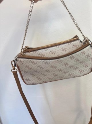 Borsa Guess Beige/Marrone Monogram