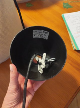 Lámpara de techo Ikea Skottorp gris con accesorios