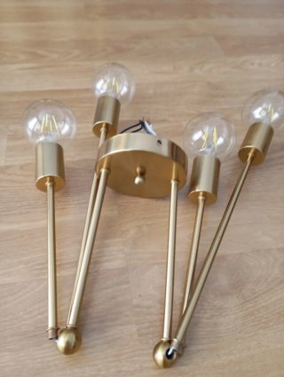 Lámpara de techo diseño moderno oro