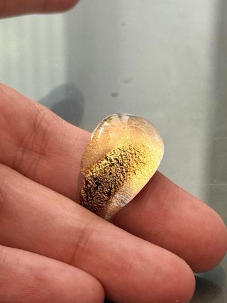 Anello Vetro Murano Fascia Bombato