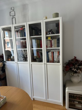 2 Librerías Billy Ikea Puerta y Vitrina