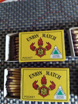 4 scatole di fiammiferi Union Match