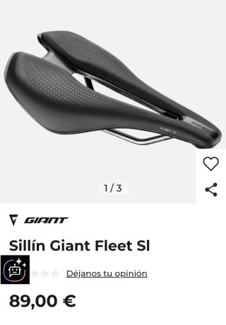 Sillín Giant Fleet SL Negro