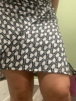 Vestido estampado blanco y negro T38