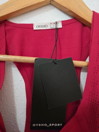 Camiseta deportiva Oysho sin mangas Talla L