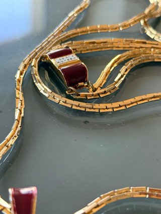 Collana Vogue Vintage Bijuox smalti rossi