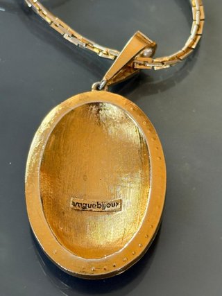 Collana Vogue Vintage Bijuox smalti rossi