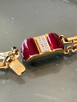 Collana Vogue Vintage Bijuox smalti rossi