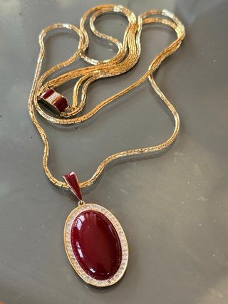 Collana Vogue Vintage Bijuox smalti rossi
