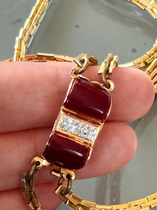 Collana Vogue Vintage Bijuox smalti rossi