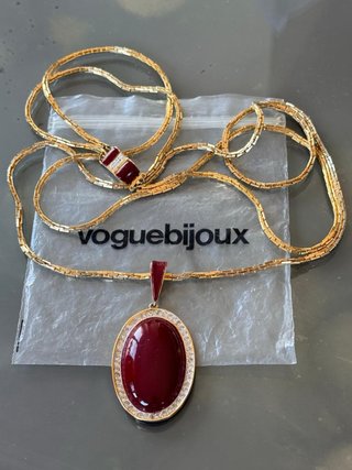 Collana Vogue Vintage Bijuox smalti rossi