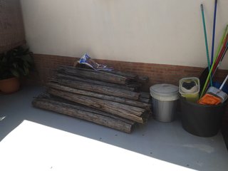 Cañas de bambú para jardín