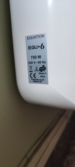 Radiador Eléctrico Equation 750W Programable
