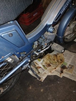Mobylette Cady Moto Azul/Gris