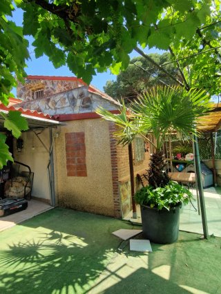 Casa de campo con apartamento y terreno