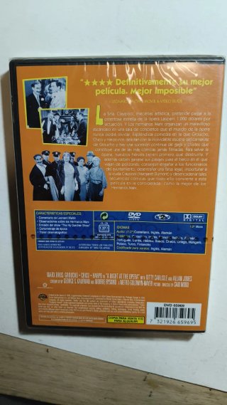 DVD Los Hnos. Marx: Una Noche en la Ópera