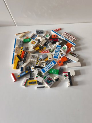 Lote piezas LEGO decoración policía