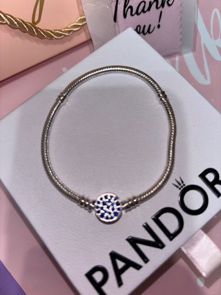Conjunto Pandora Corazón y Cruz Azul