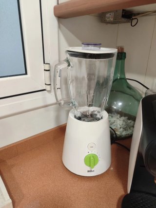 Batidora Braun Blanca y Verde