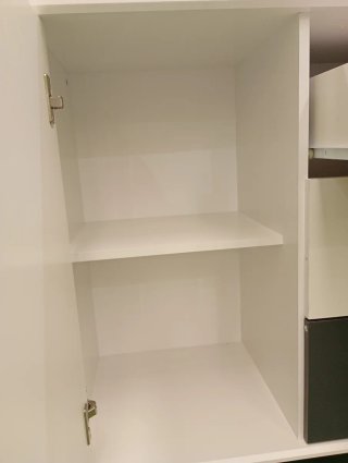Aparador blanco y gris