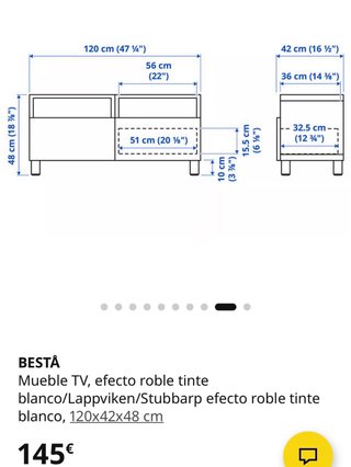 Mueble TV madera claro