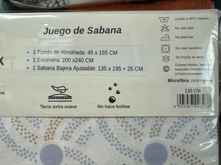 Juego de sábanas, 3 Piezas