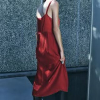 Vestido largo Zara satinado