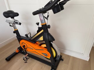 Bicicleta Spinning Estática Naranja