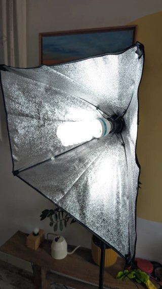 Set iluminación foto/vídeo con softbox y trípode