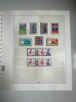 Álbum sellos nuevos de Alemania 1974-1984