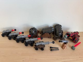 Playmobil lote piratas/ingleses/franceses+cañones