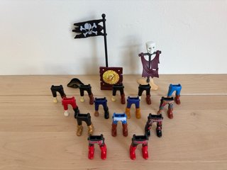 Playmobil lote piratas/ingleses/franceses+cañones