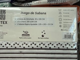 Juego de sábanas, 3 Piezas