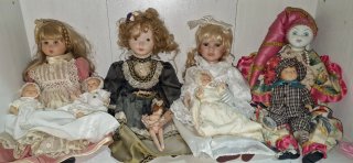 Bambole di porcellana collezione vintage