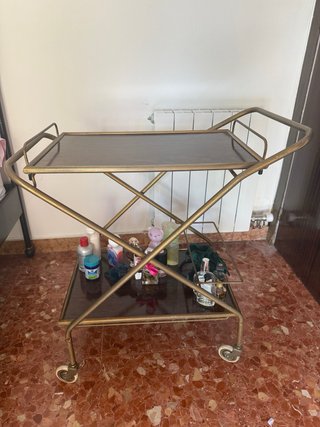 Carrito Minibar Vintage Madera y Metal