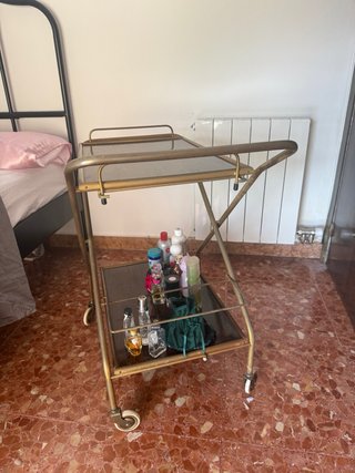 Carrito Minibar Vintage Madera y Metal