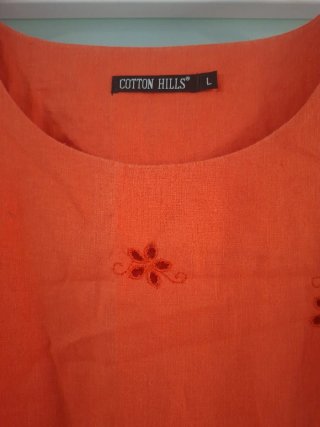 Vestido naranja Cotton Tales talla L