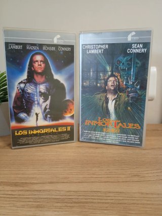 Películas Los Inmortales 1 y 2 en VHS